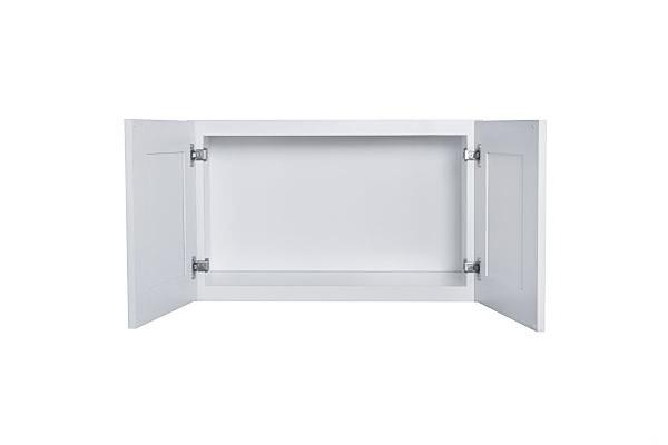 White Shaker 36″ Bridge Wall Cabinets