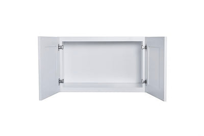 White Shaker 30″ Bridge Wall Cabinets
