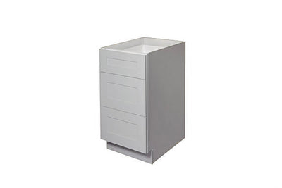 side view of Gray Shaker 12″ – 18″ Base Cabinet – Single Door / Single Drawer