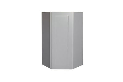 Gray Shaker 24″ Wall Diagonal Corner Cabinet