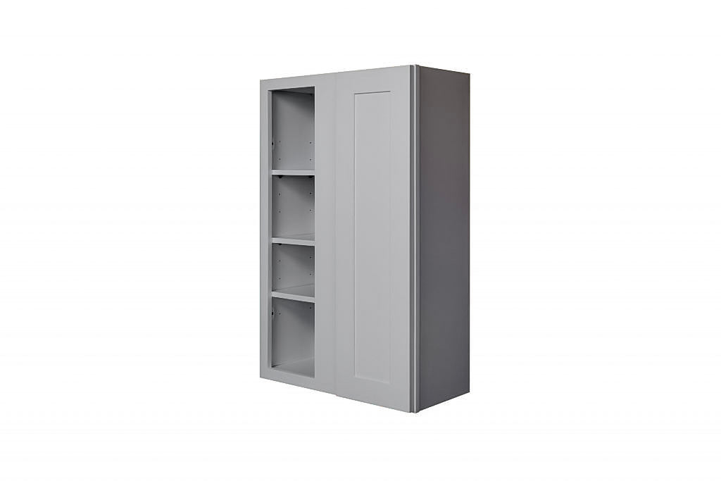 Gray Shaker 27″ Wall Blind Corner Cabinet