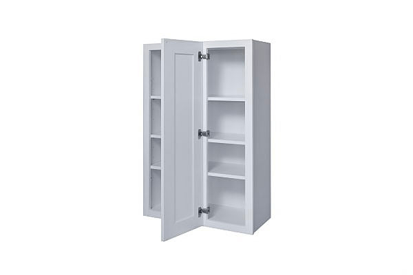 White Shaker 27″ Wall Blind Corner Cabinet