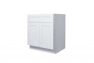 White Shaker 30″ – 36″ Sink Base Cabinet