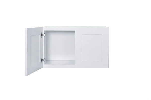 White Shaker 30″ Bridge Wall Cabinets