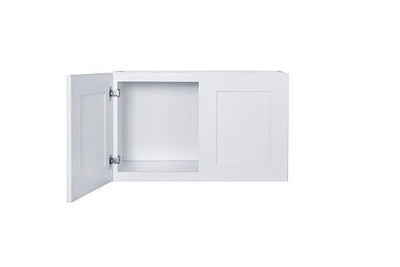 White Shaker 30″ Bridge Wall Cabinets