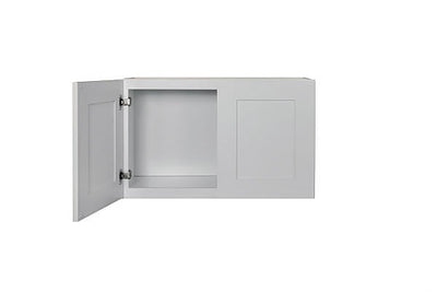 Gray Shaker 36″ Bridge Wall Cabinets