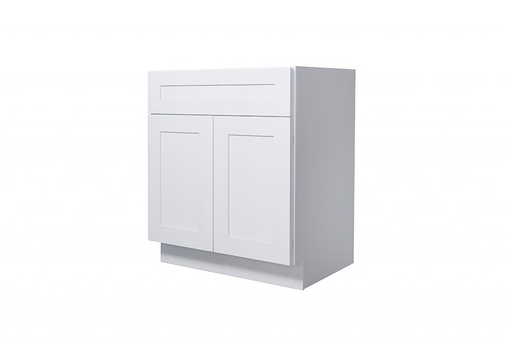 White Shaker 24″ – 36″ Vanity Sink Cabinet