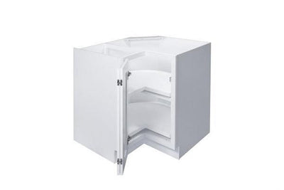 White Shaker 33″ – 36″ Lazy Susan Corner Base Cabinet