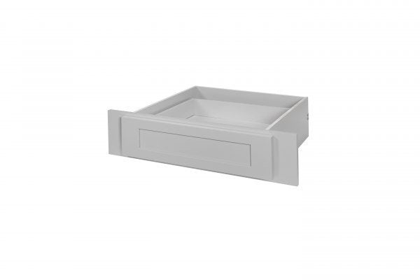 Gray Shaker Vanity Knee (Make Up) Drawer