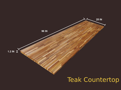 Teak Butcher Block Countertop